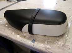 Vintage Motorcycle seat restoration