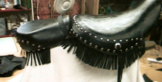 Fringes for motorcycle seats