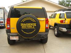 Company Advertising on Tire Cover